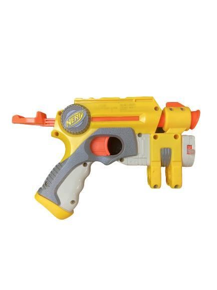 Nerf Strike Pistol Small Nerf Gun Yellow a5z USED