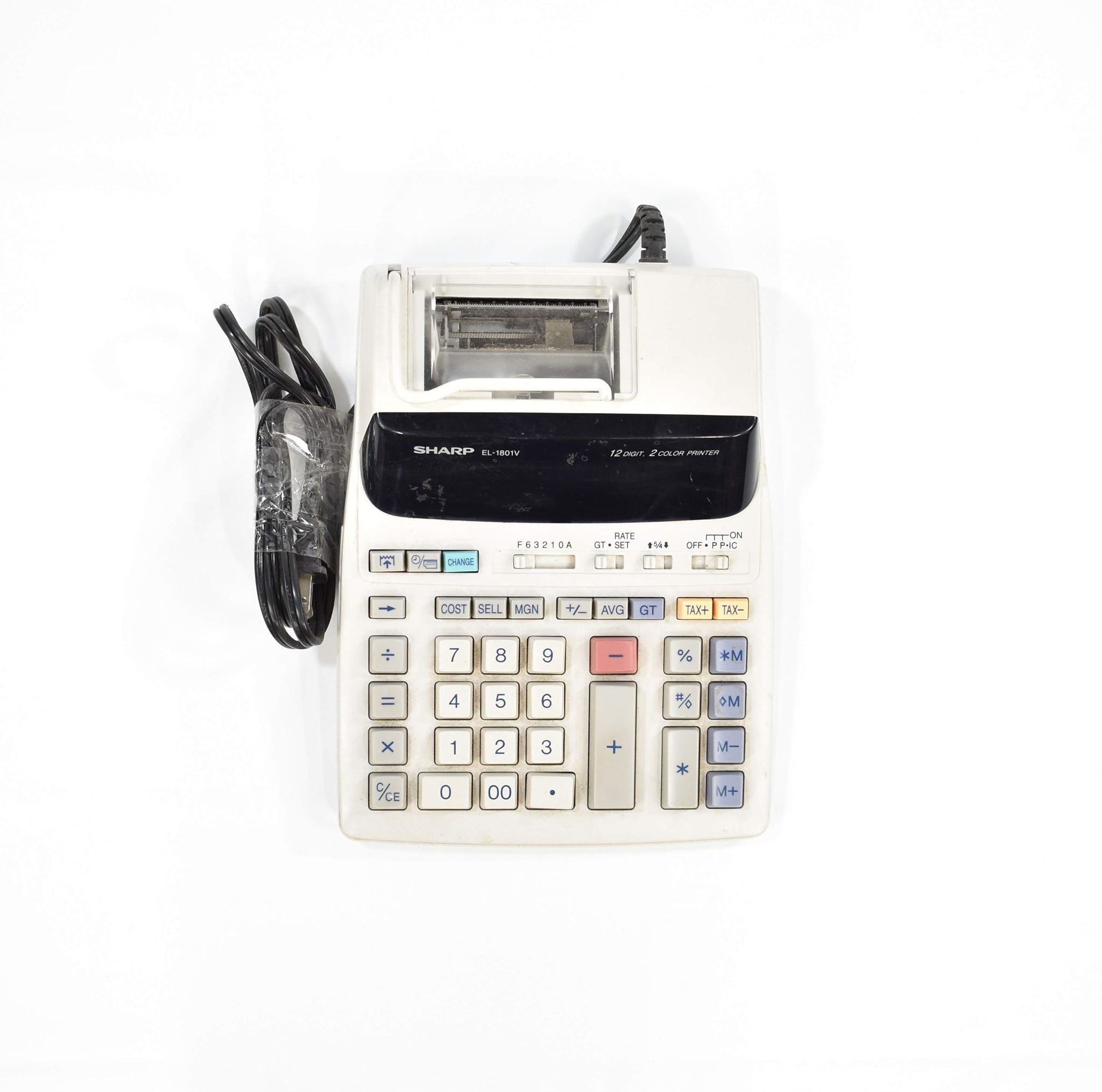 Sharp Electric Calculator EL-1801 PIII Printer used