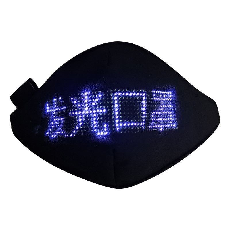 LED Luminous Mask Mobile Phone APP Edit Pattern Text Bungee Advertising Display