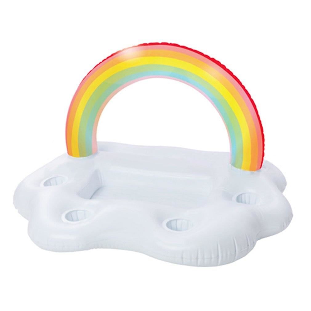 Summer pool Party Bucket Rainbow Cloud Cup Holder Inflatable Pool Float Beer Dr