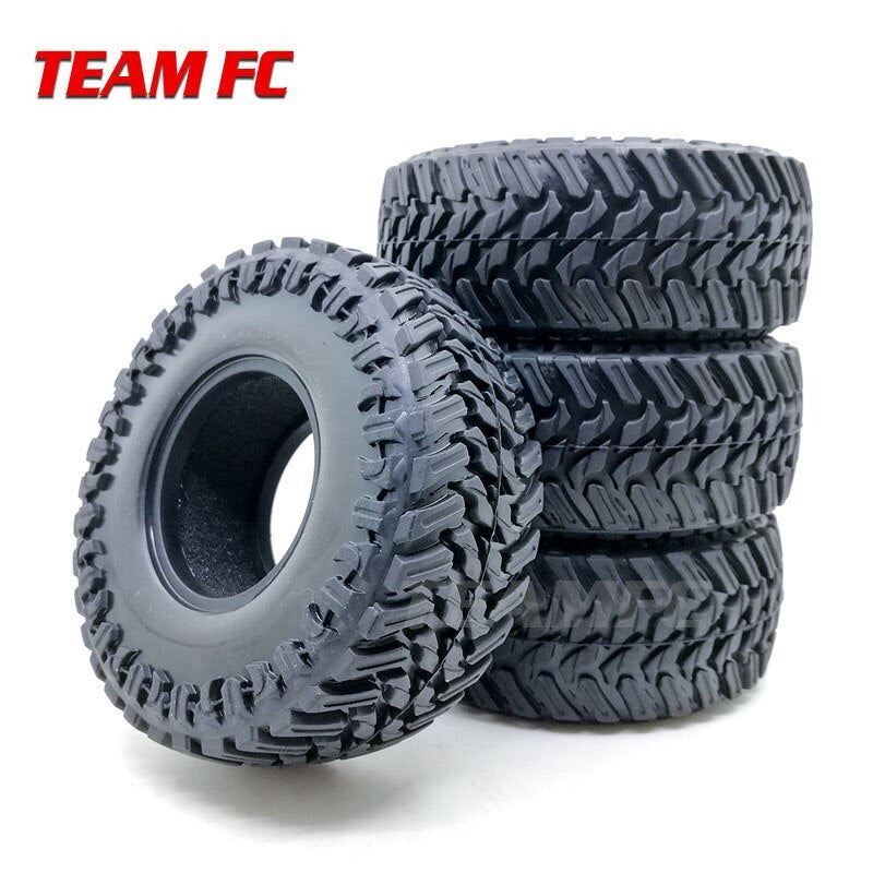 Metal Red Beadlock 1.9'' Wheel Rim & 108mm/120mm Tires for 1/10 RC Rock 4PCS
