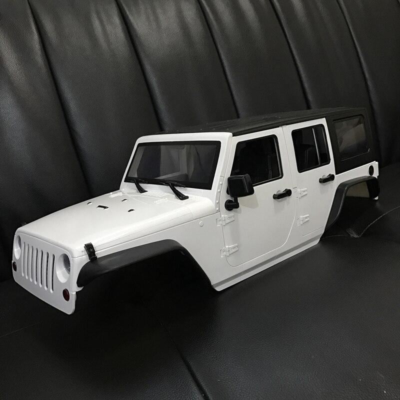 Unassembled 12.3inch 313mm Wheelbase jeep Wrangle Body Car Shell for 1/10 RC