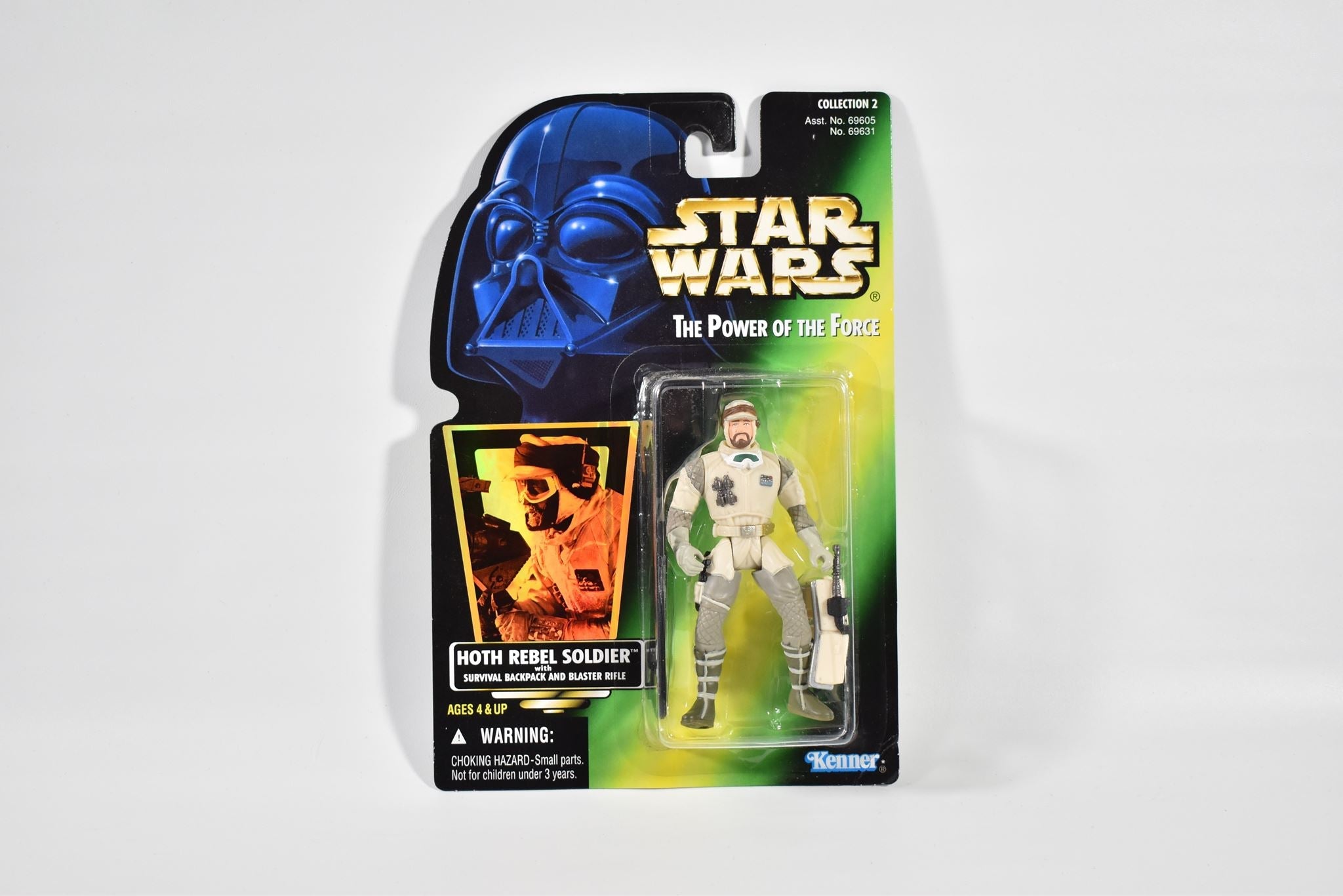 Star Wars Power of the force Green Card Hoth Rebel Soldier 1997 Kenner