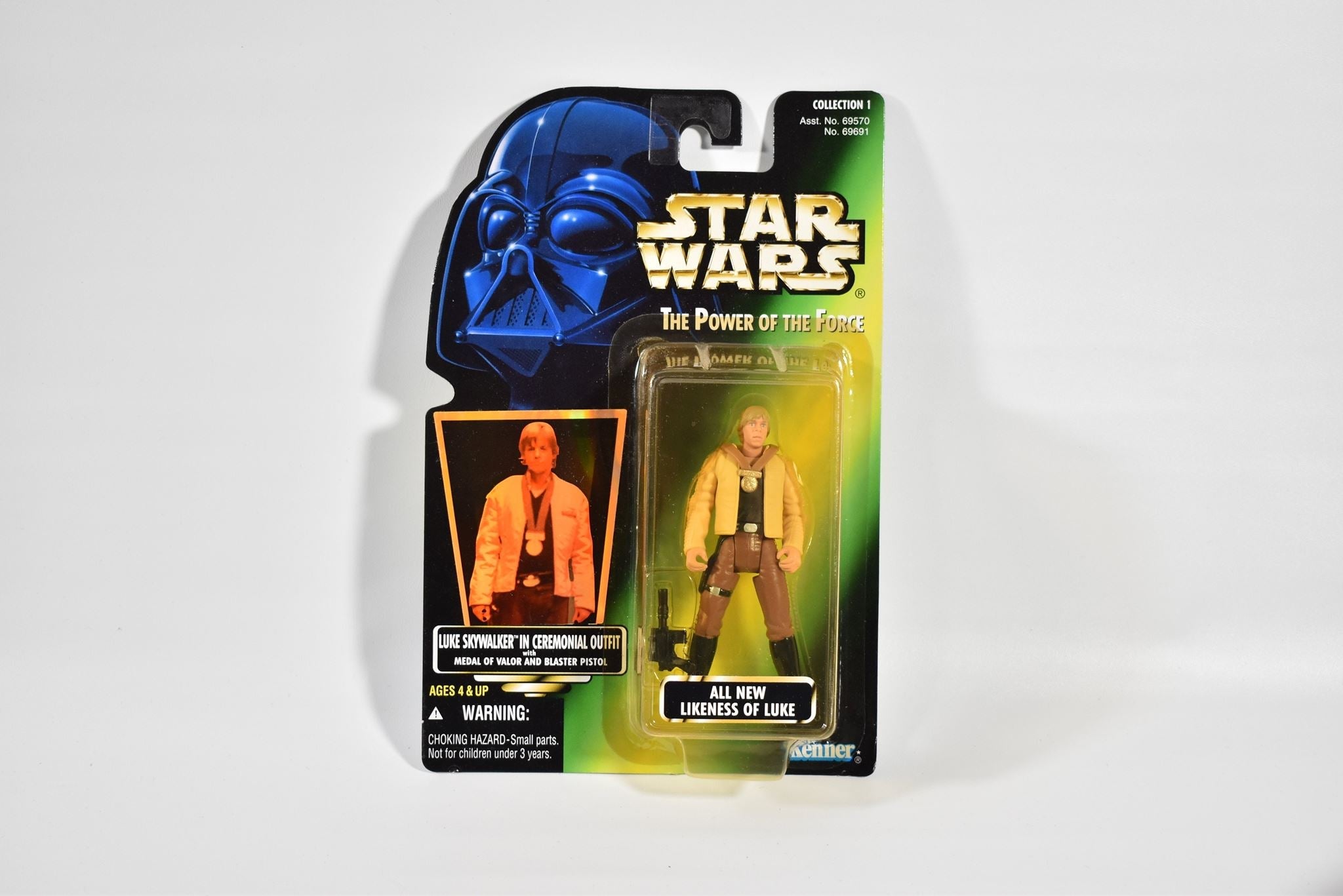 Star Wars Power of the Force Green Card Luke Skywalker Ceremonial Outfit 1996 Ke