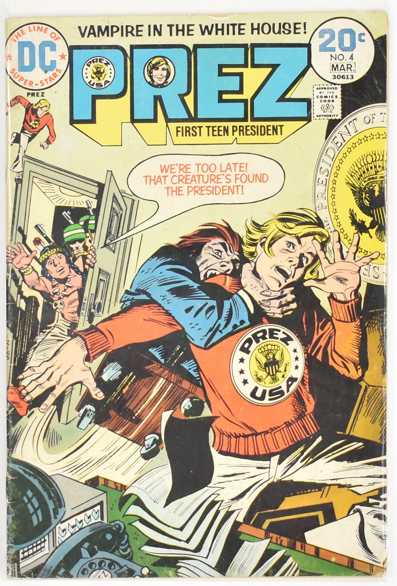 Prez No. 4 First Teen President Vampire In the White House