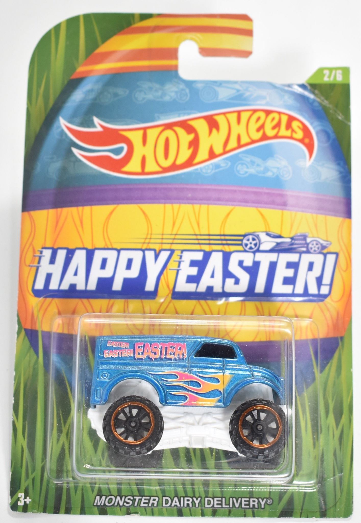 Hot Wheels die cast car Happy Easter Monster Dairy Delivery