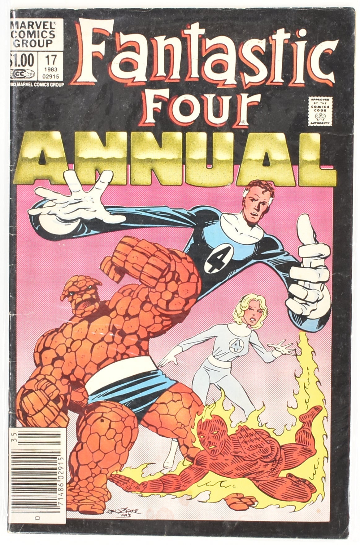 Fantastic Four Comic Book Marvel Comics 1982 17 Annual