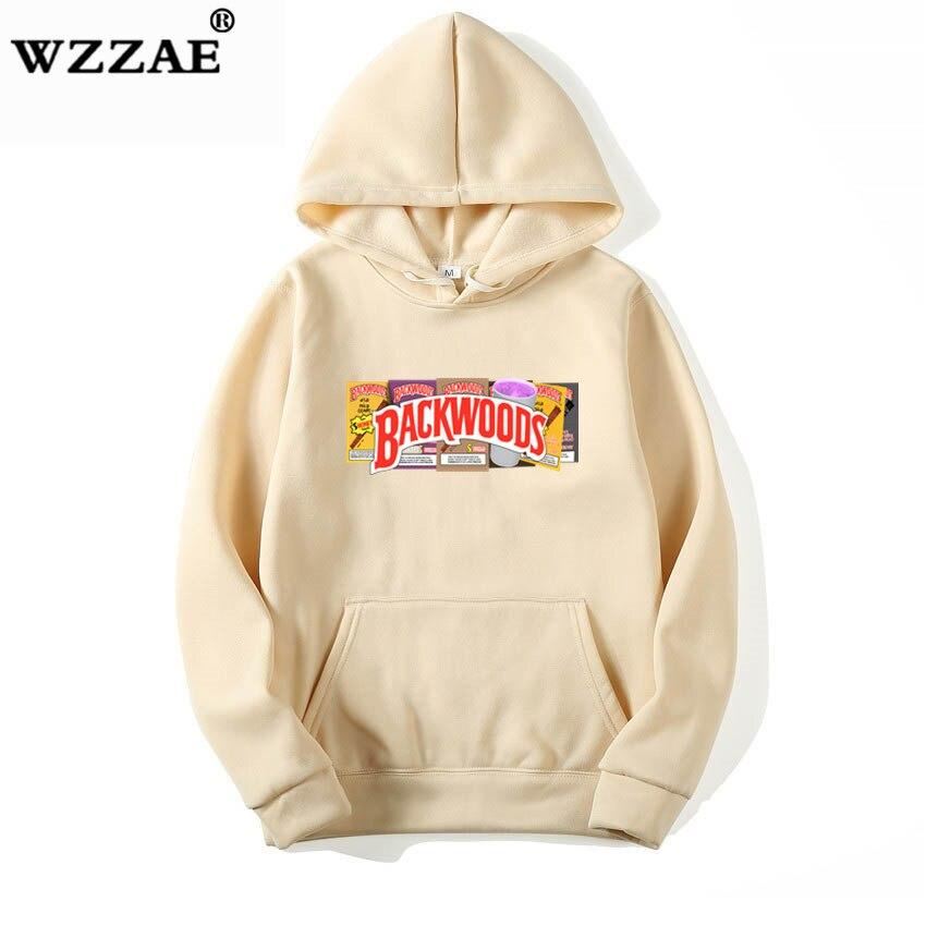 New Brand Men Sportswear Fashion brand Backwoods Print Mens hoodies Pullover Hip