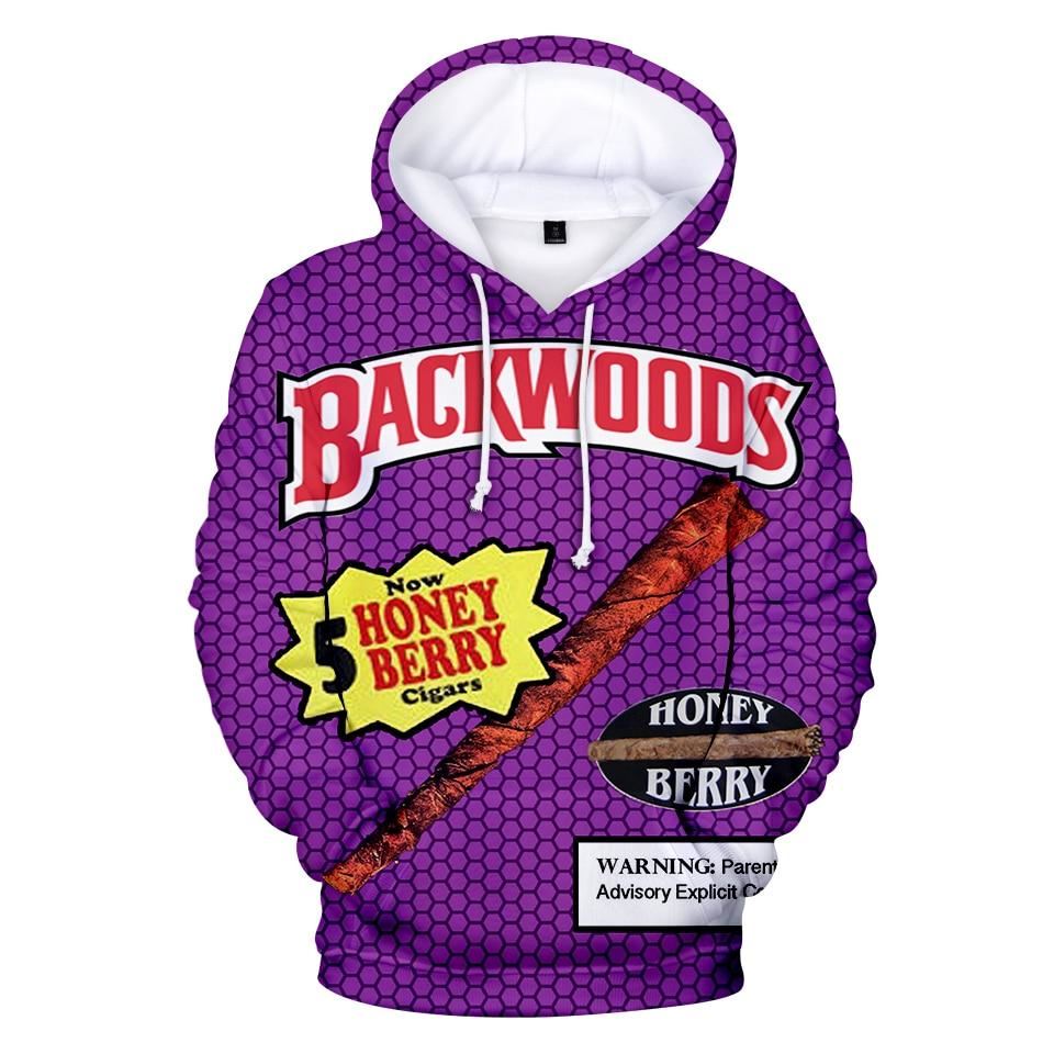 Men Hoodies Backwoods 3D Print Streetwear Fashion Hoodie Men/women Autumn Winter