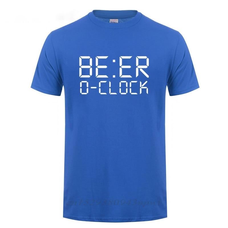 BEER O'CLOCK Drinking Party Joke T-Shirt Funny Birthday Gift For Men Dad Father