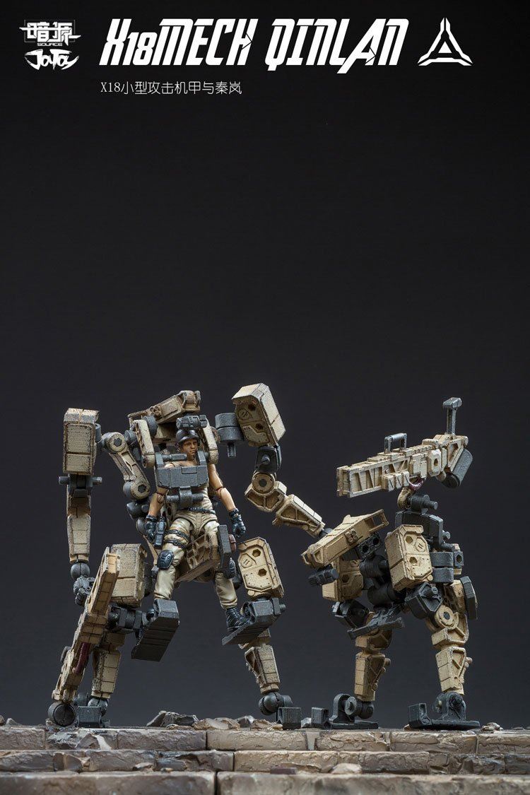 JOYTOY 1/25 action figure soldiers QINLAN and robot MECH gift present Free shipp