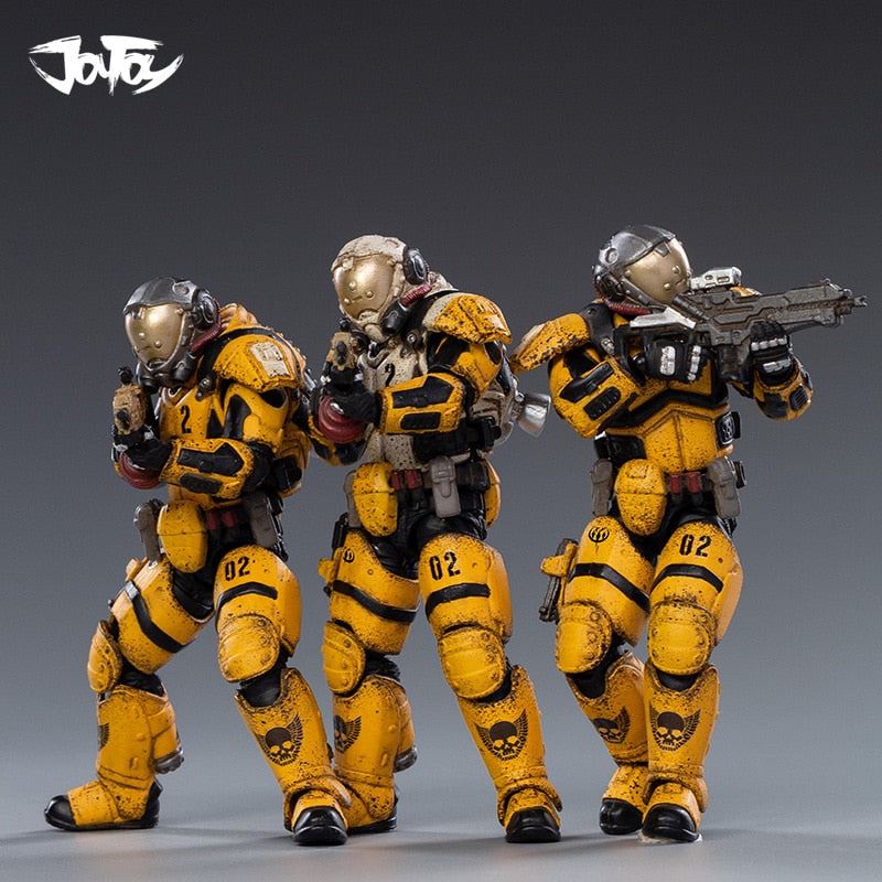JOYTOY Action Figures (3PCS/Set) The 02nd Legion Interstellar Trooper Anime 1/18