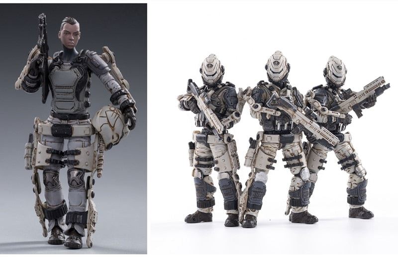 JOYTOY Action Figures (4PCS/Set) The 20th Army Viper Squad And Single Female 1/18