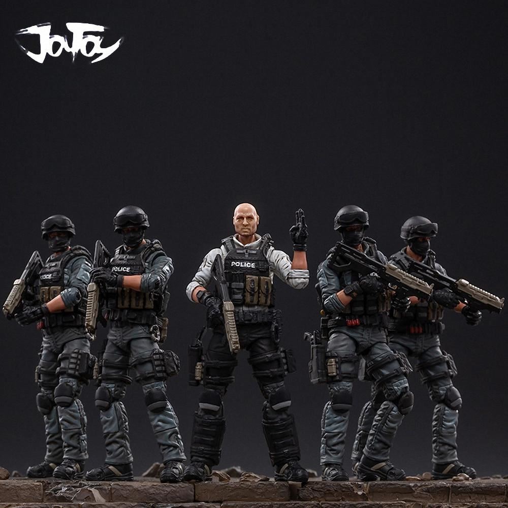 1/18 JOYTOY Action Figure City Police Men Soldier Figures Anime Collectible Toy