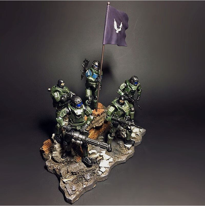 JOYTOY Action Figures UNSC Ninth Legion Army Military Soldier Set Model 1/25