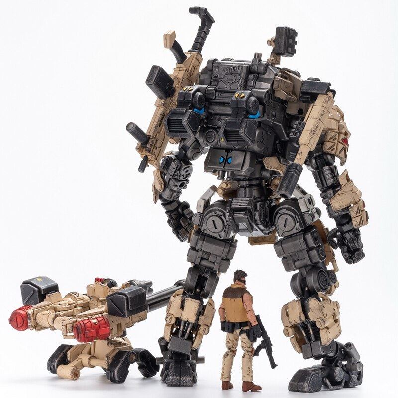 JOYTOY Action Figure STEEL BONE ARMOR Mecha Desert Version and Military 1/25