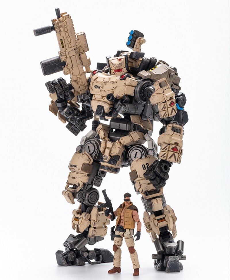 JOYTOY Action Figure STEEL BONE ARMOR Mecha Desert Version and Military 1/25