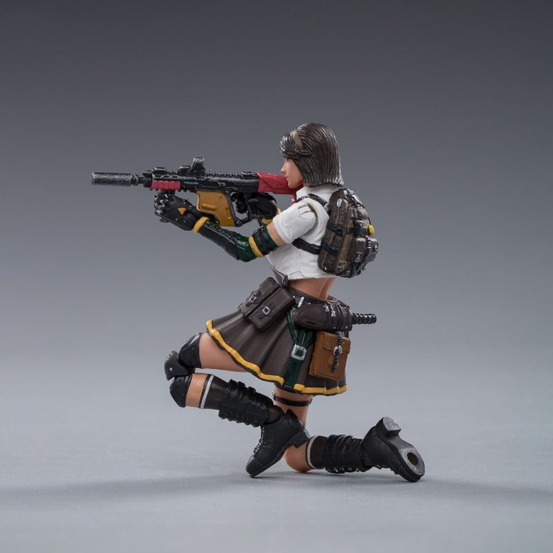 JOYTOY Action Figures Double Agent ZERO Cross Fire Game Female Soldier Collect 1/18