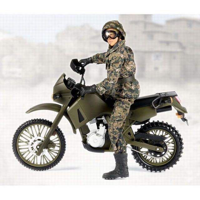 1/6 World Peacekeeper Military KAWASAKIMotorcycle Action Figures Figure Model To