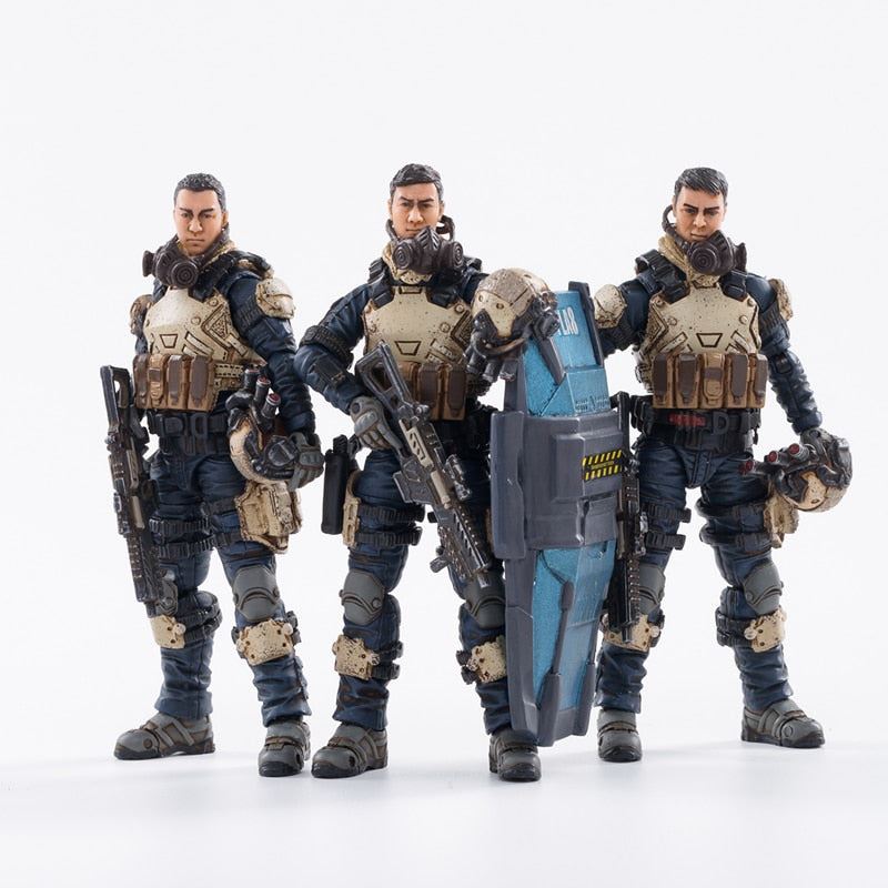 JOYTOY Action Figures (3PCS/Set) Starhawk 8th Army Indigo Fleet Military So 1/18