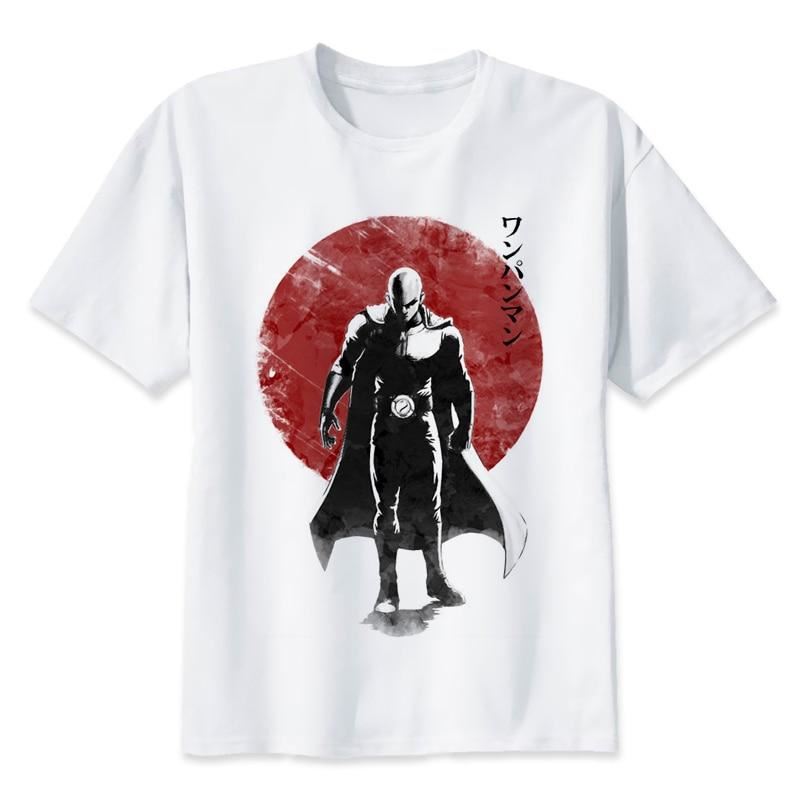 One Punch Man Saitama T Shirt Men Summer Japanese Anime Funny Print T Shirt Boy