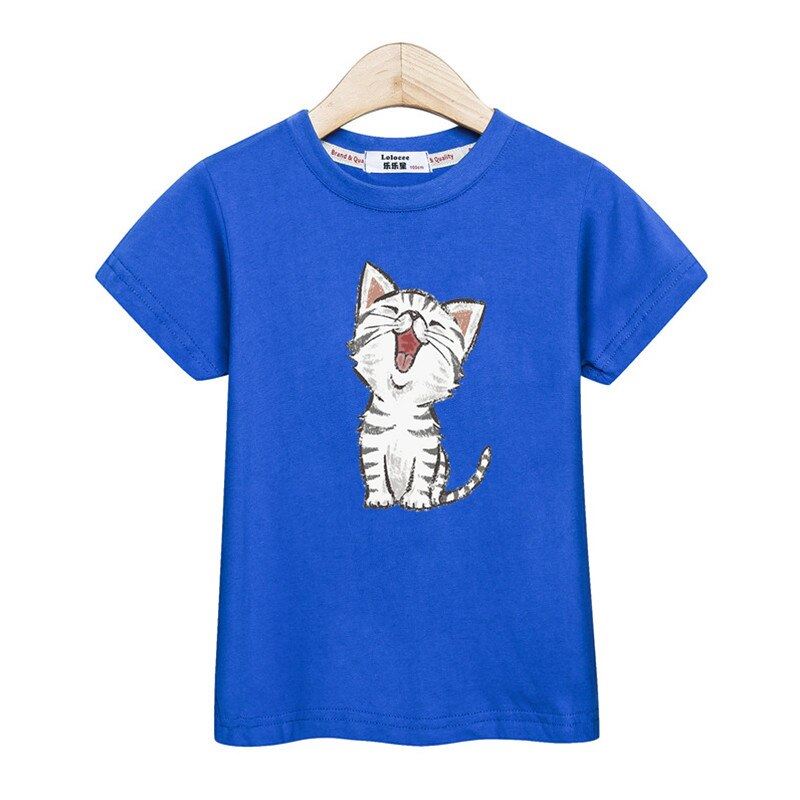 Little girl t-shirt fashion kids tops short sleeve tees 100% cotton shirt cute c