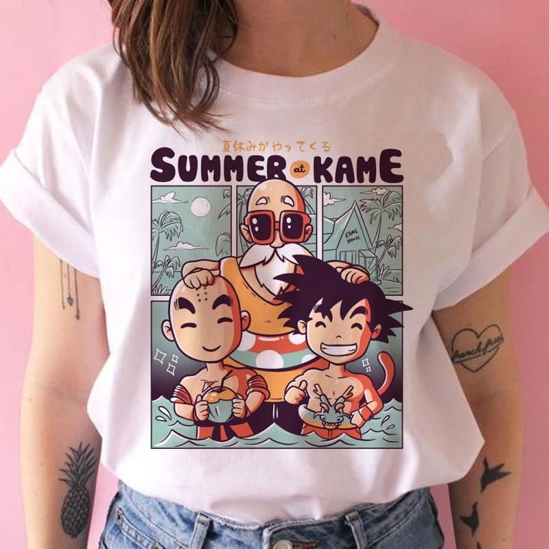 Cute Z super t shirt women Cute son goku DBZ vegeta hip hop tshirt funny cartoon