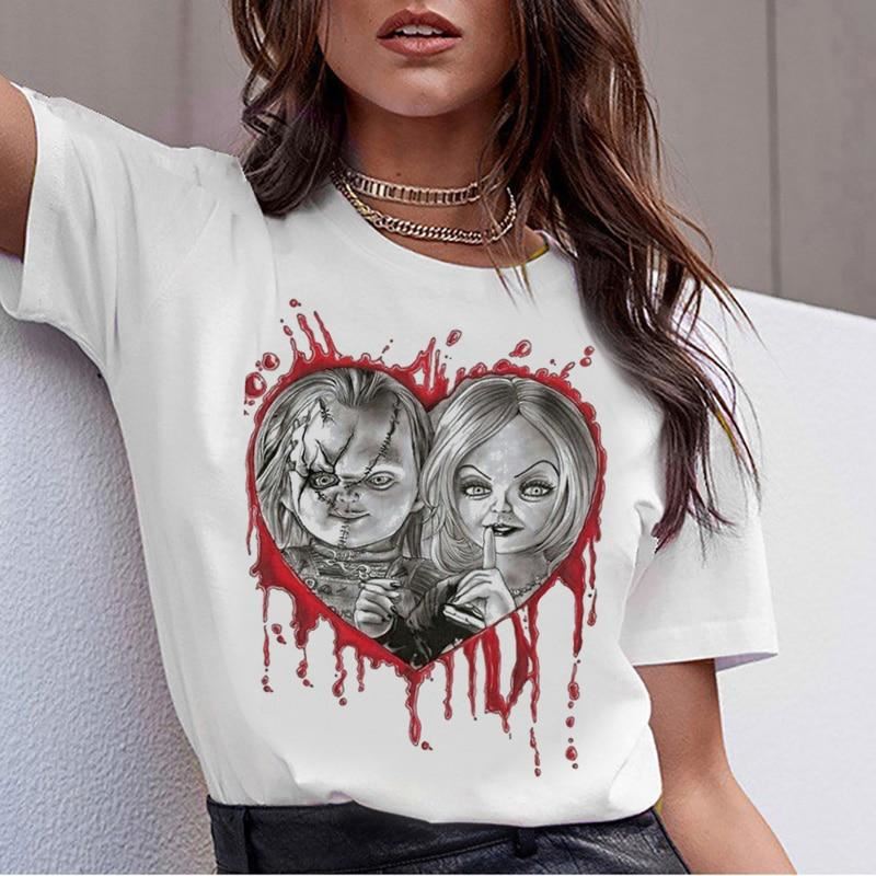chucky Horror High Quality cool women new t shirt streetwear ulzzang tee shirts