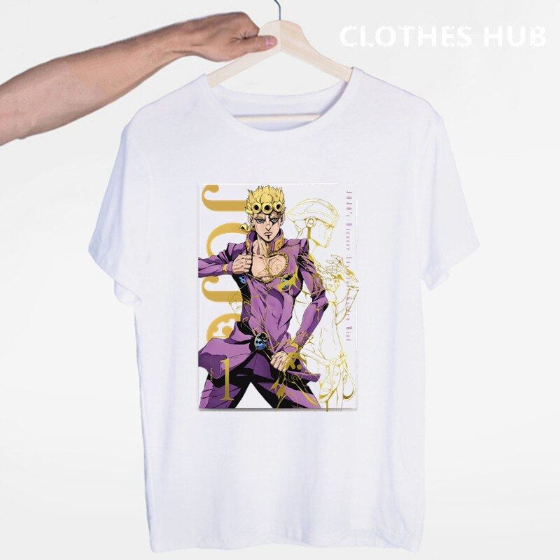 JoJo Bizarre Adventure Funny T-shirts for Man/woman Japan Anime Printed Tshirt C