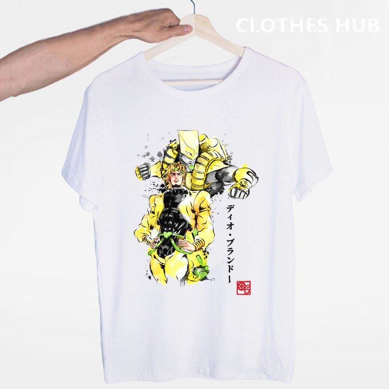JoJo Bizarre Adventure Funny T-shirts for Man/woman Japan Anime Printed Tshirt C