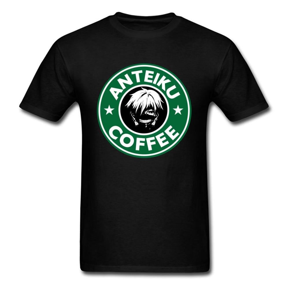 Anteiku Coffee T Shirt Tokyo Ghoul T-shirt Men Black Green Tops Unique Anime Lov