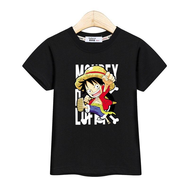 Little Luffy boys shirt new casual tops kids costume short sleeve cotton t-shirt