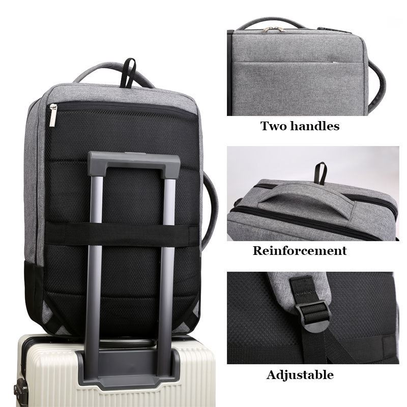 Men Women USB Charge Travel Business Bag 15 Inch Laptop Backpack Male Waterproof