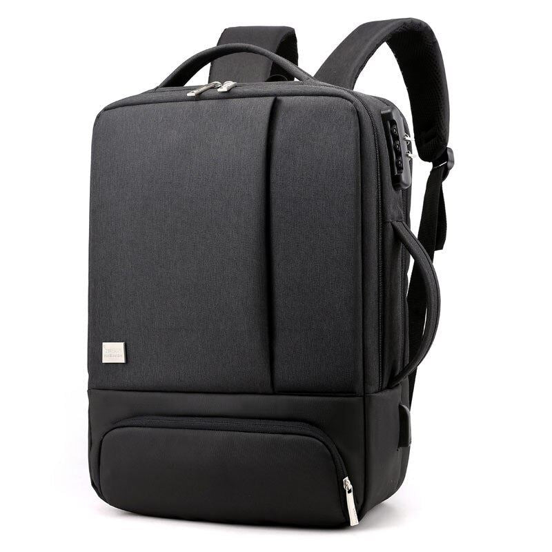 Men Women USB Charge Travel Business Bag 15 Inch Laptop Backpack Male Waterproof