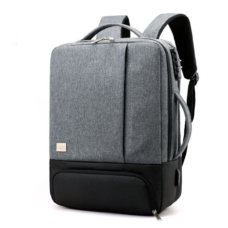 Men Women USB Charge Travel Business Bag 15 Inch Laptop Backpack Male Waterproof