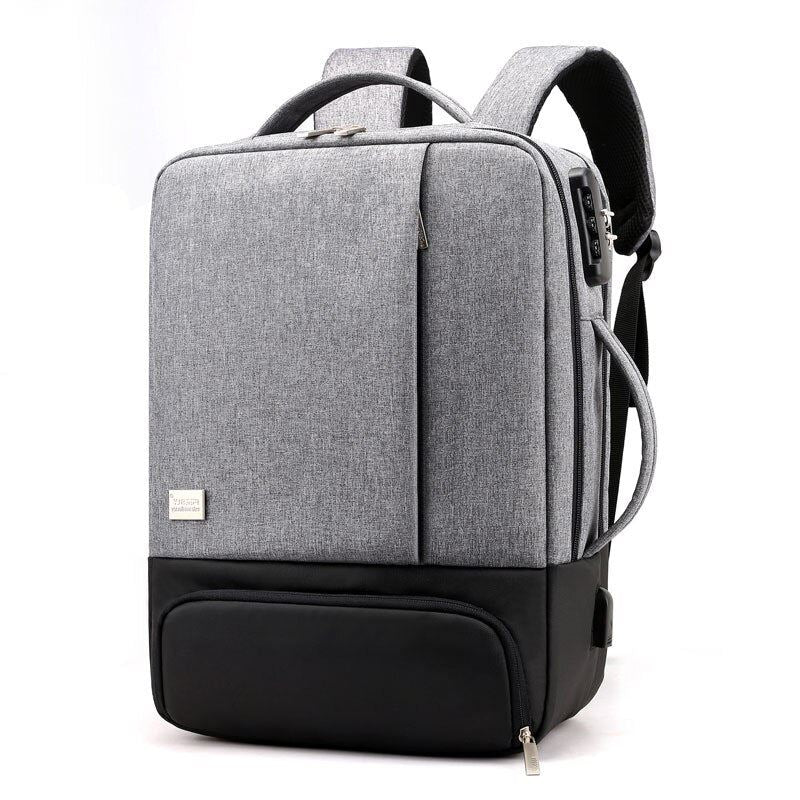 Men Women USB Charge Travel Business Bag 15 Inch Laptop Backpack Male Waterproof