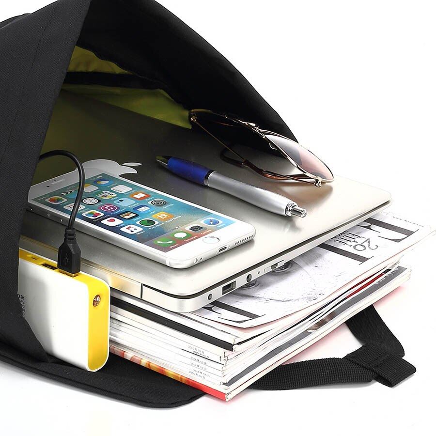 KINGSLONG Men Water Resistant Backpack for Trip Travel Bags USB Charge Notebook