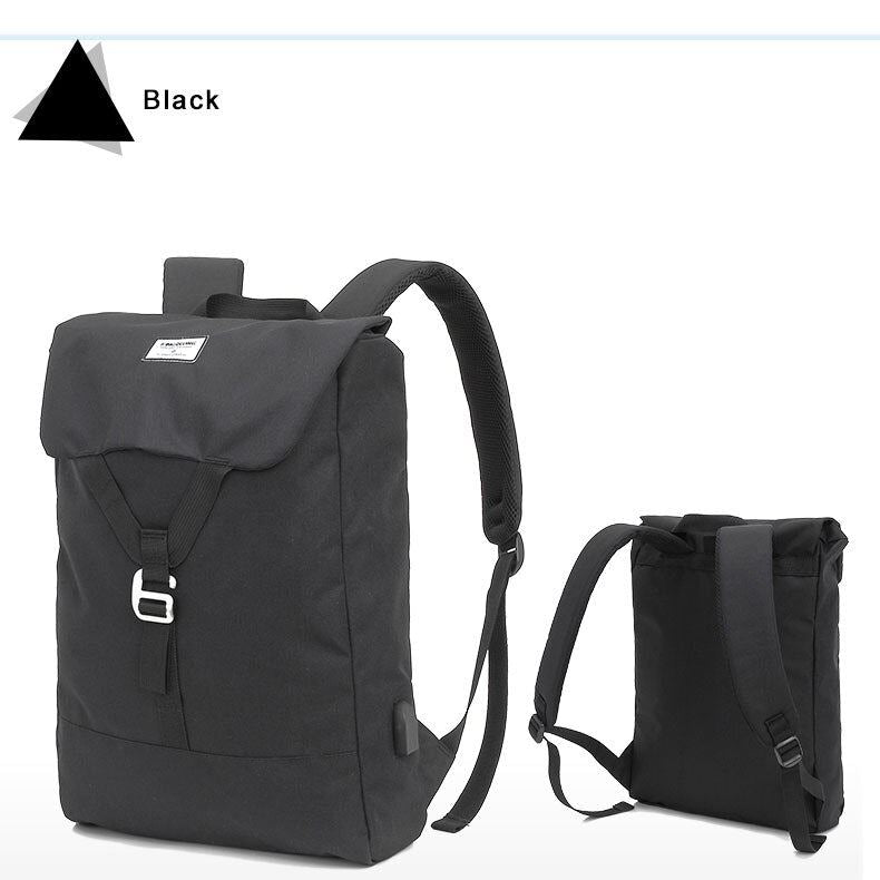 KINGSLONG Men Water Resistant Backpack for Trip Travel Bags USB Charge Notebook