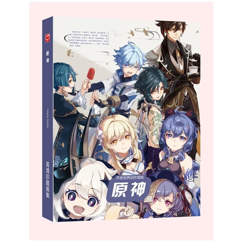 Anime Genshin Impact Collection Colorful Art Book Limited Edition Collector Pict