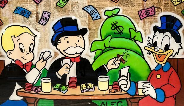 Alec Monopoly Street Art Paintings Print on Canvas Art Posters And Prints 12x16