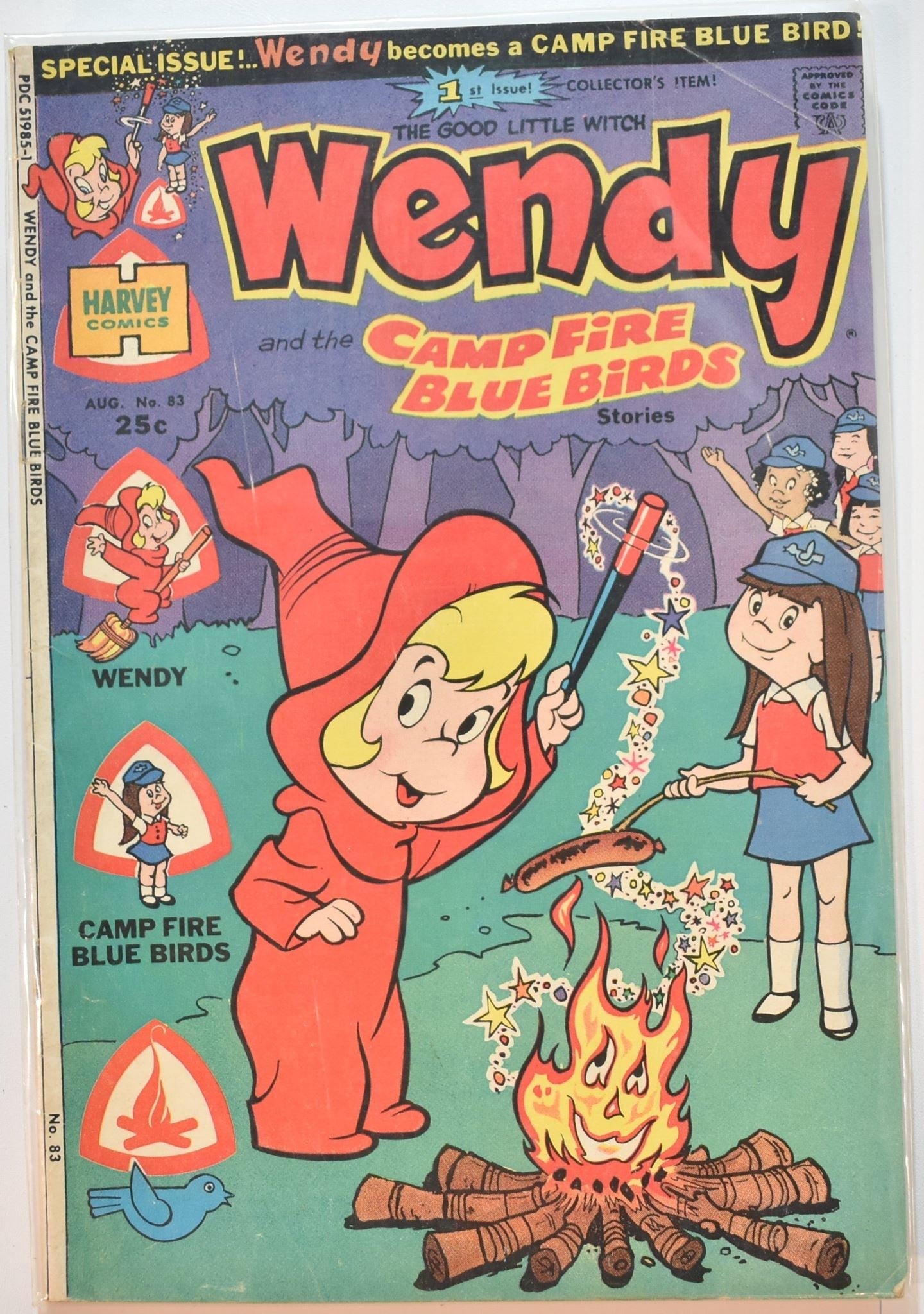 Wendy and the camp fire blue birds Harvey Comics Comic Book
