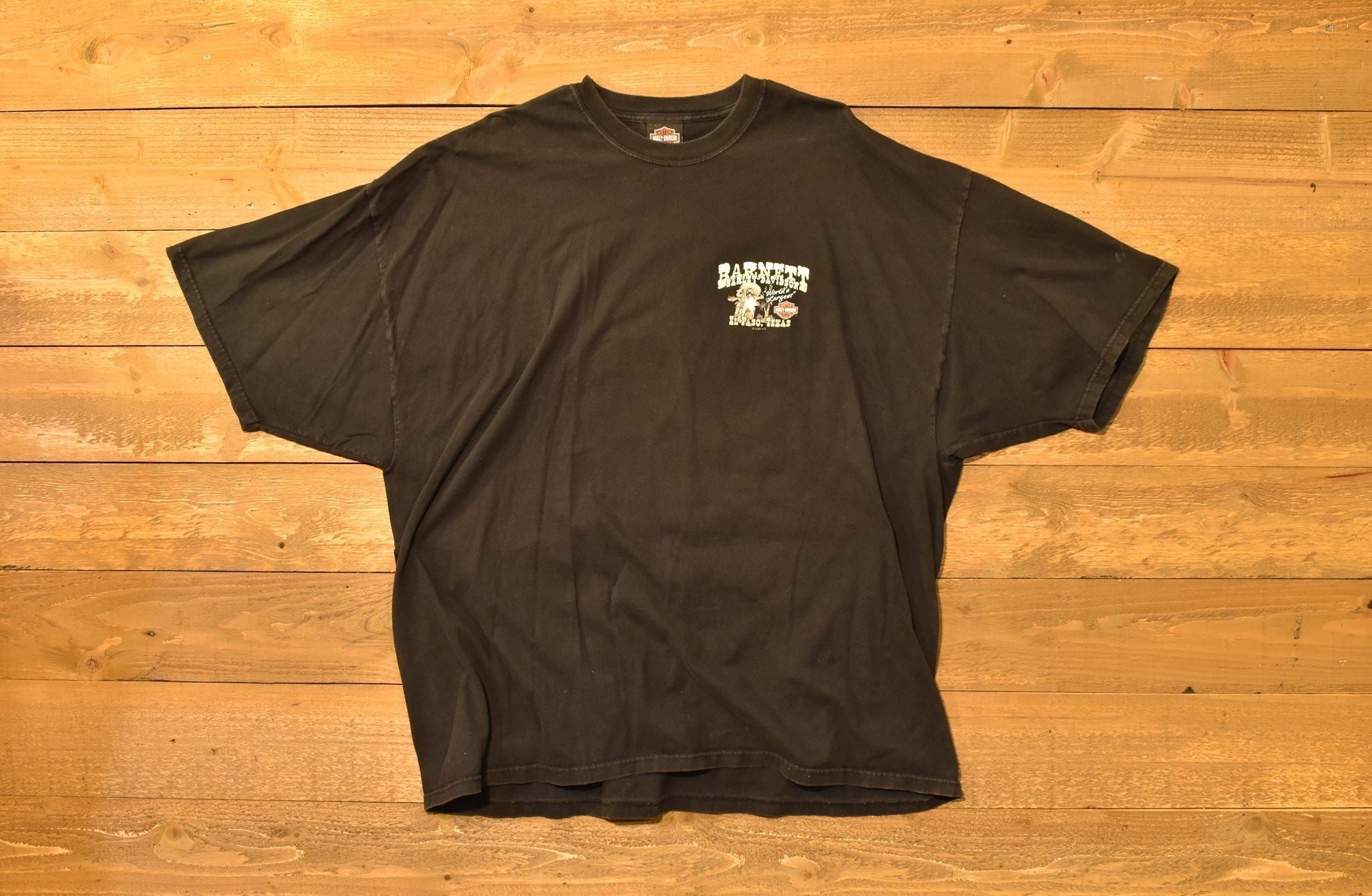 Harley Davidson 4XL mens black t-shirt Barnett El Authentic Motorcycle Shirt