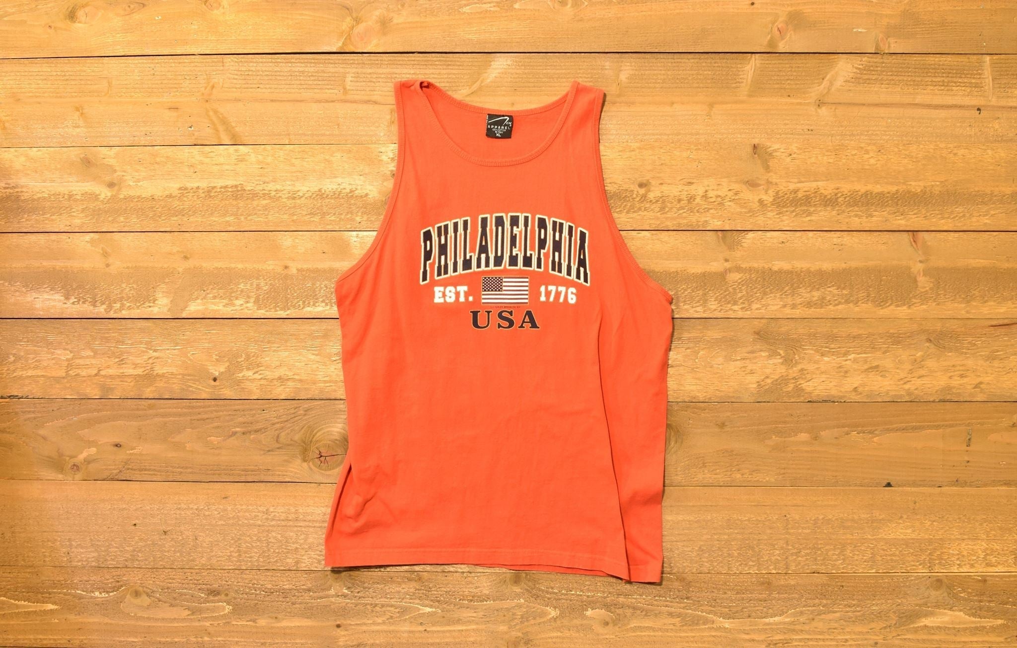 Philadelphia USA XL tank top mens red est. 1776