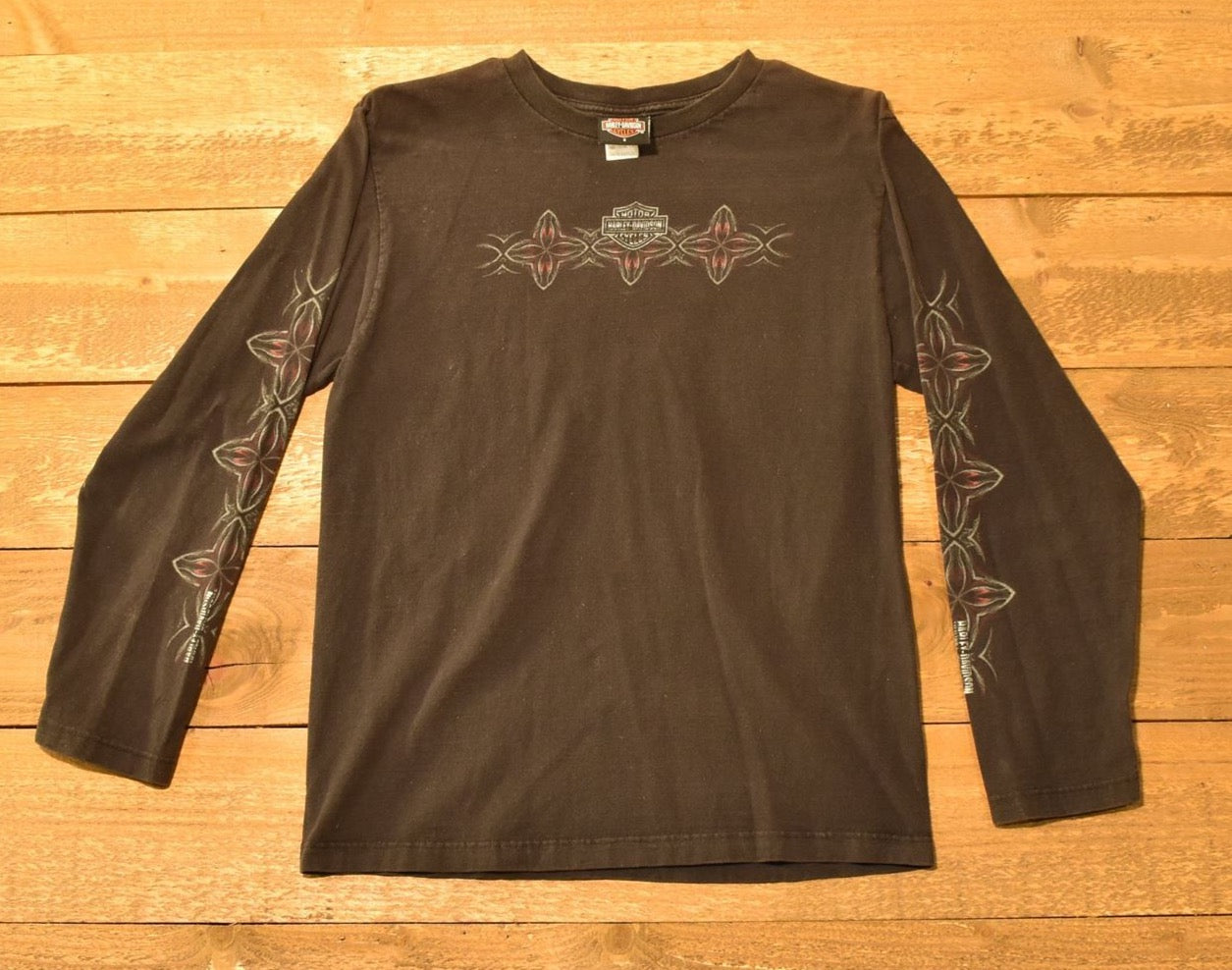 Harley Davidson black long sleeve shirt Size small Authentic