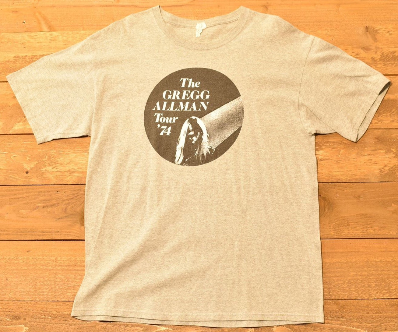 The Gregg Allman Tour 1974 Music T-shirt Grey Used
