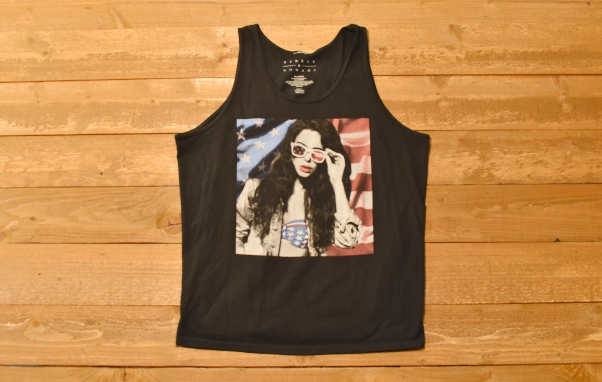 Rebels and Nomads X-large Mens Tank Top American Flag Cover