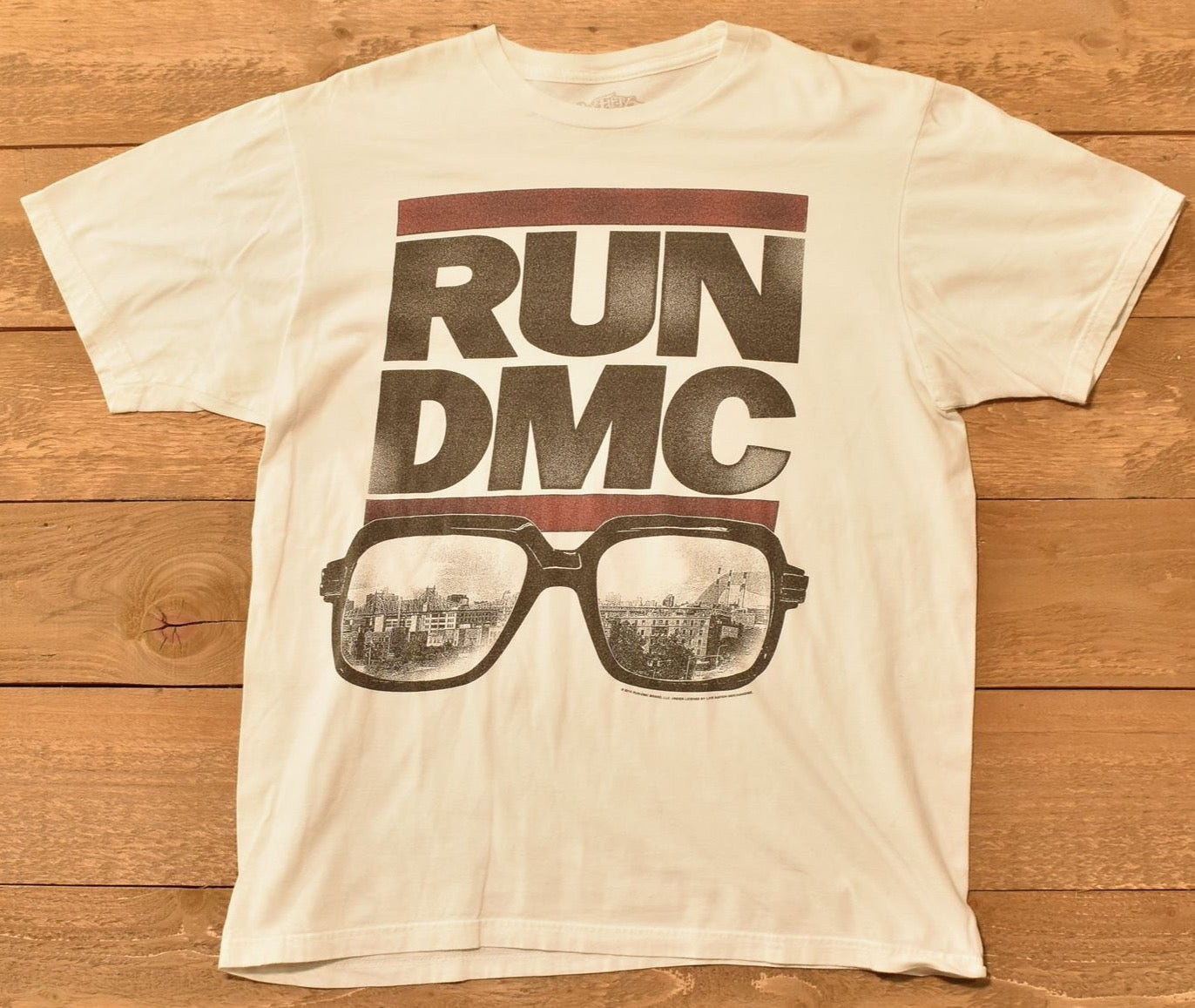 Run DMC White T-shirt mens Large six fifty one Shirt Authentic