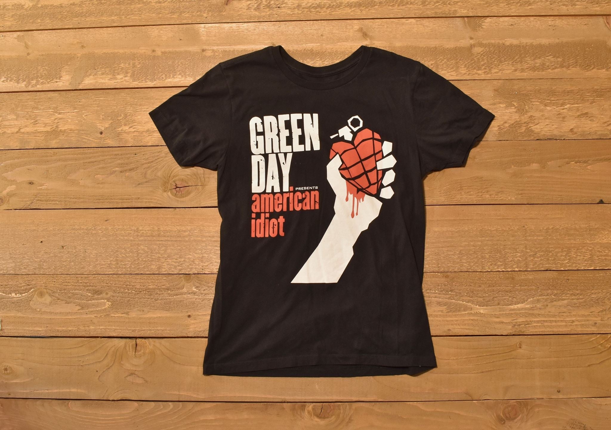 Green Day T-shirt Large American idiot Tee Used
