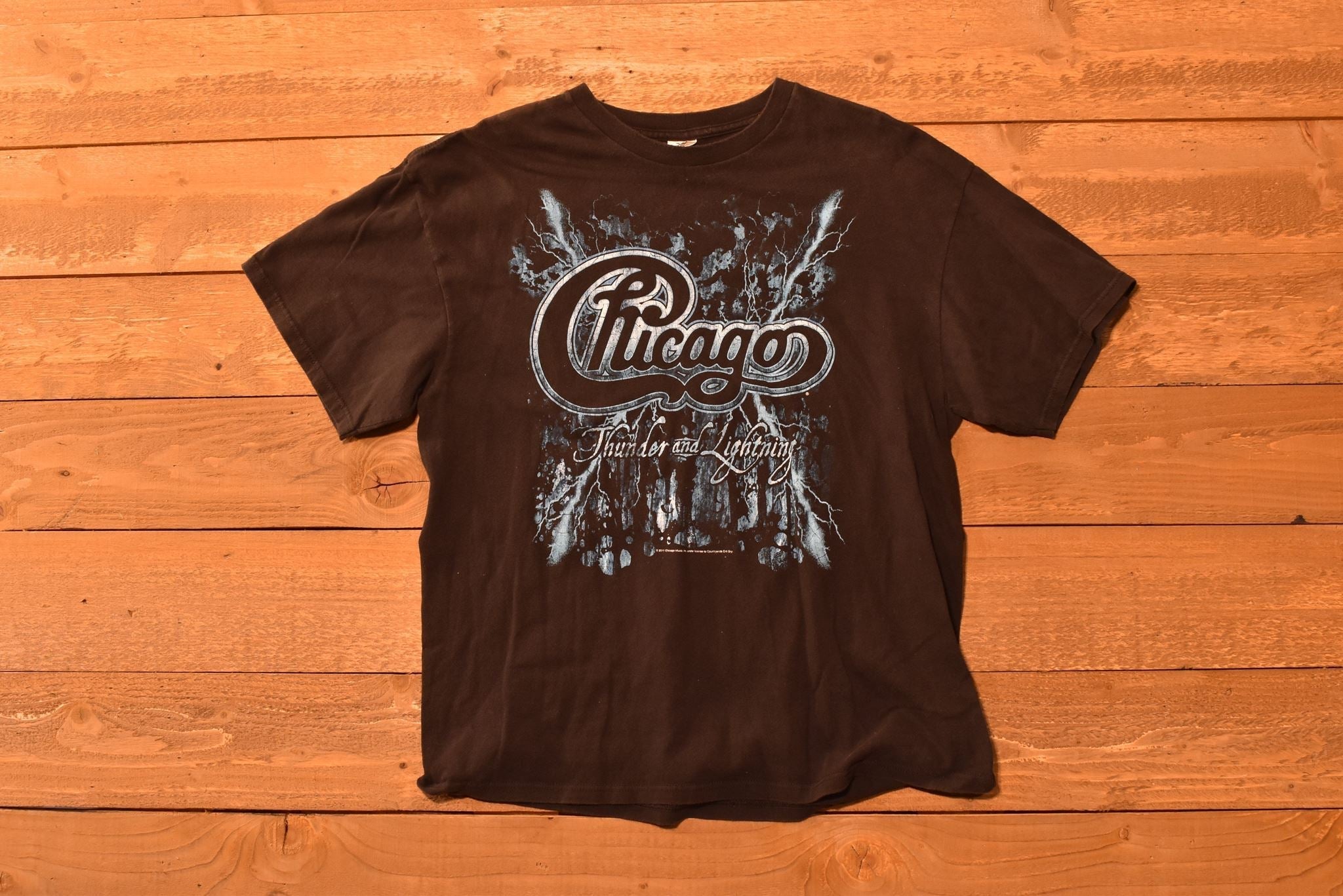 Chicago Thunder and lighting T-shirt X-Large Concert Tee Authentic