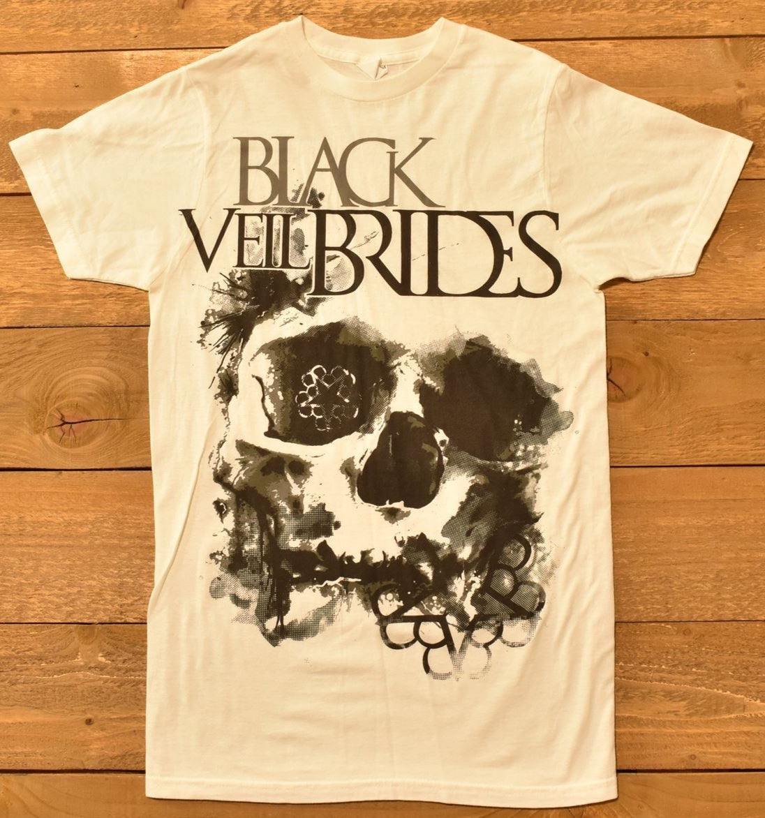 Black Veil Brides Small t-shirt band Tee White - used